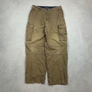 Vintage Abercrombie and Fitch Heavy Cargo Pants Mens L Baggy Utility Convertible